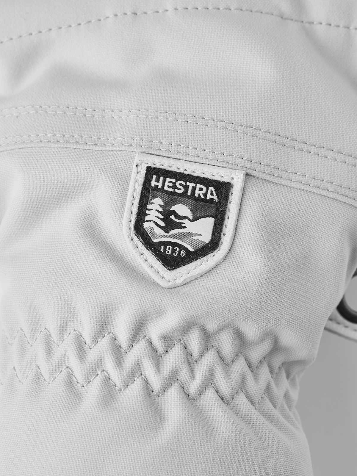 Women's Hestra Heli Ski Glove - Misty Grey/Off White - Hestra Gloves - alternate view 2