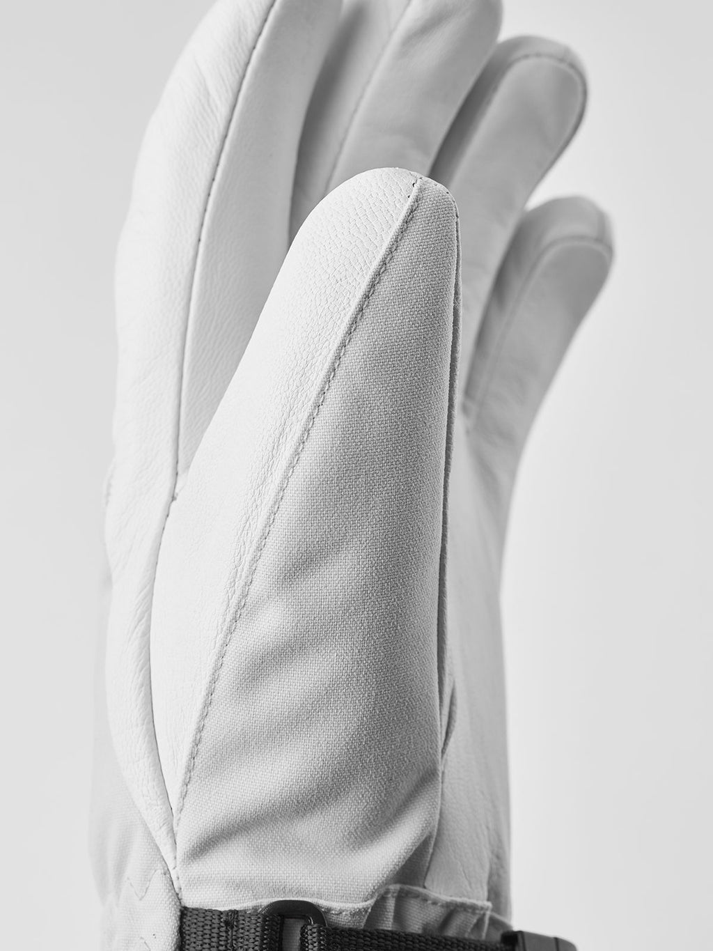 Women's Hestra Heli Ski Glove - Misty Grey/Off White - Hestra Gloves - alternate view 6