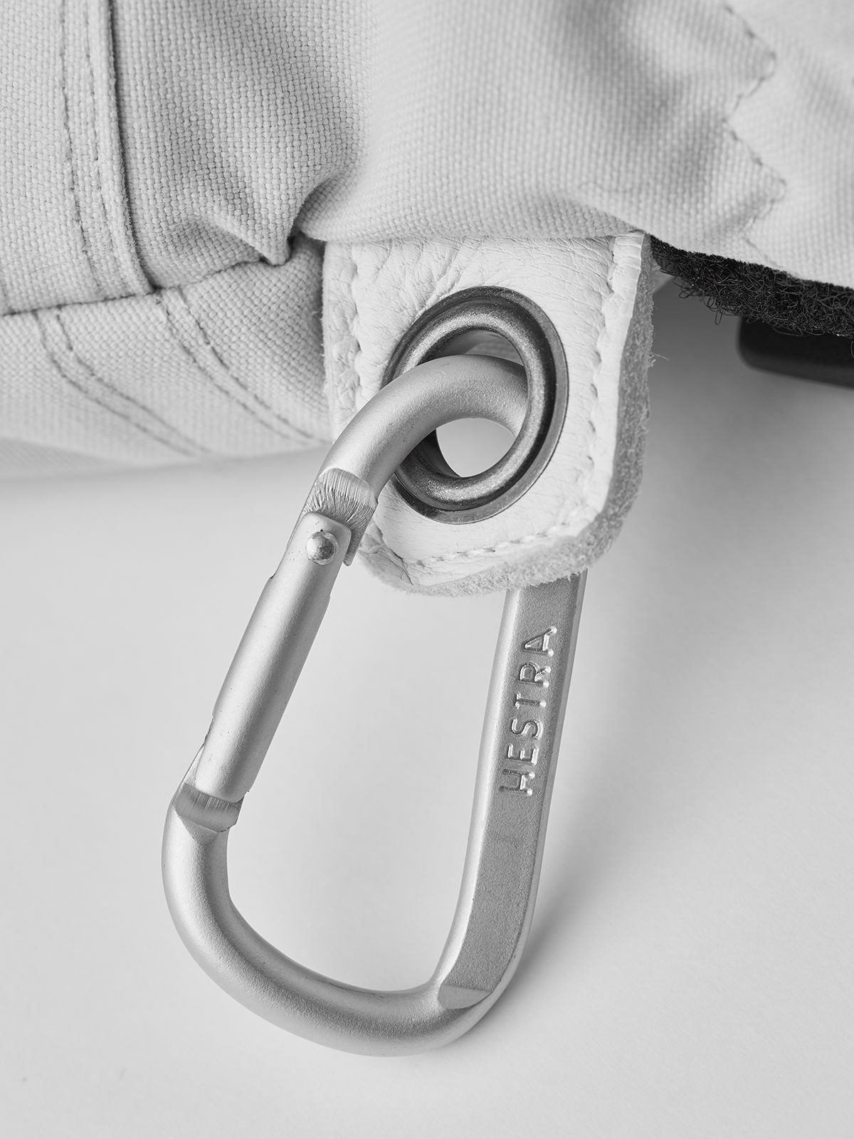 Women's Hestra Heli Ski Glove - Misty Grey/Off White - Hestra Gloves - alternate view 8