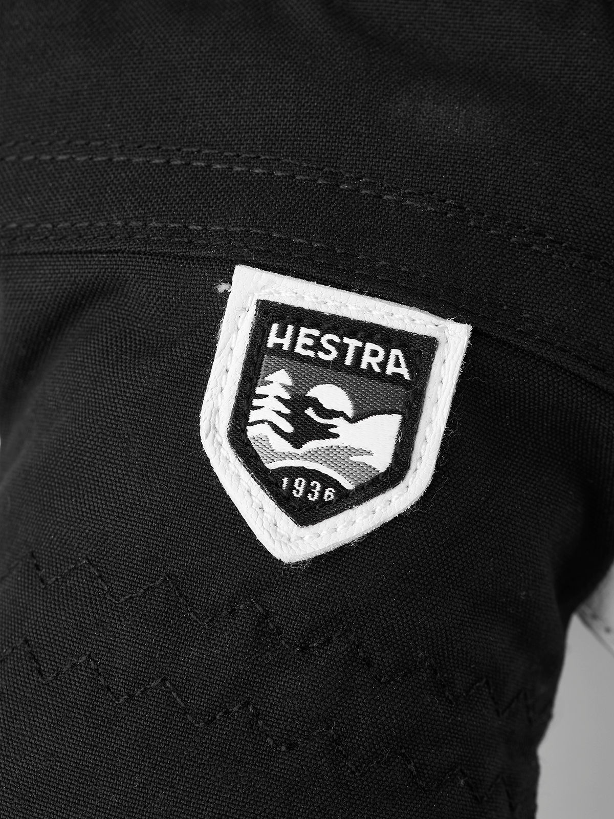 Women's Hestra Heli Ski Mitt - Black/Off White - Hestra Mitts - alternate view 6