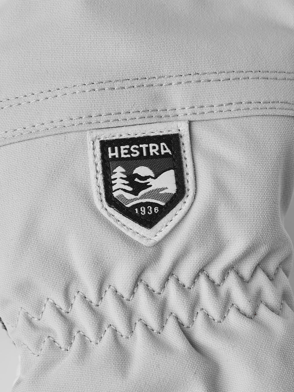 Women's Hestra Heli Ski Mitt - Misty Grey/Off White - Hestra Mitts - alternate view 5