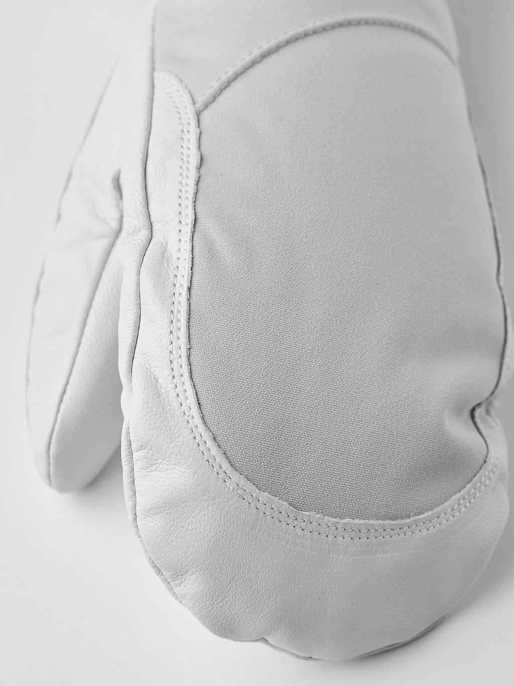 Women's Hestra Heli Ski Mitt - Misty Grey/Off White - Hestra Mitts - alternate view 7