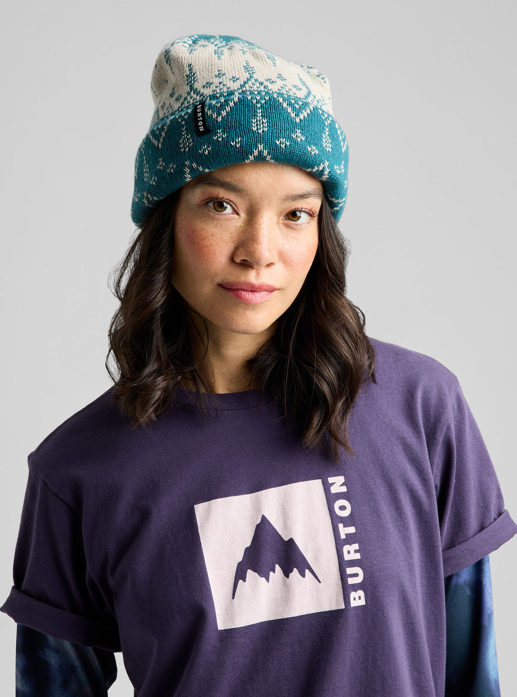 Burton Recycled Sidehitt Beanie - Atlantic Teal - Burton Beanies - alternate view 2