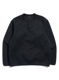 Men's Burton SpaceCloud Henley - True Black Heather - Burton Quarter Pullover Apparel