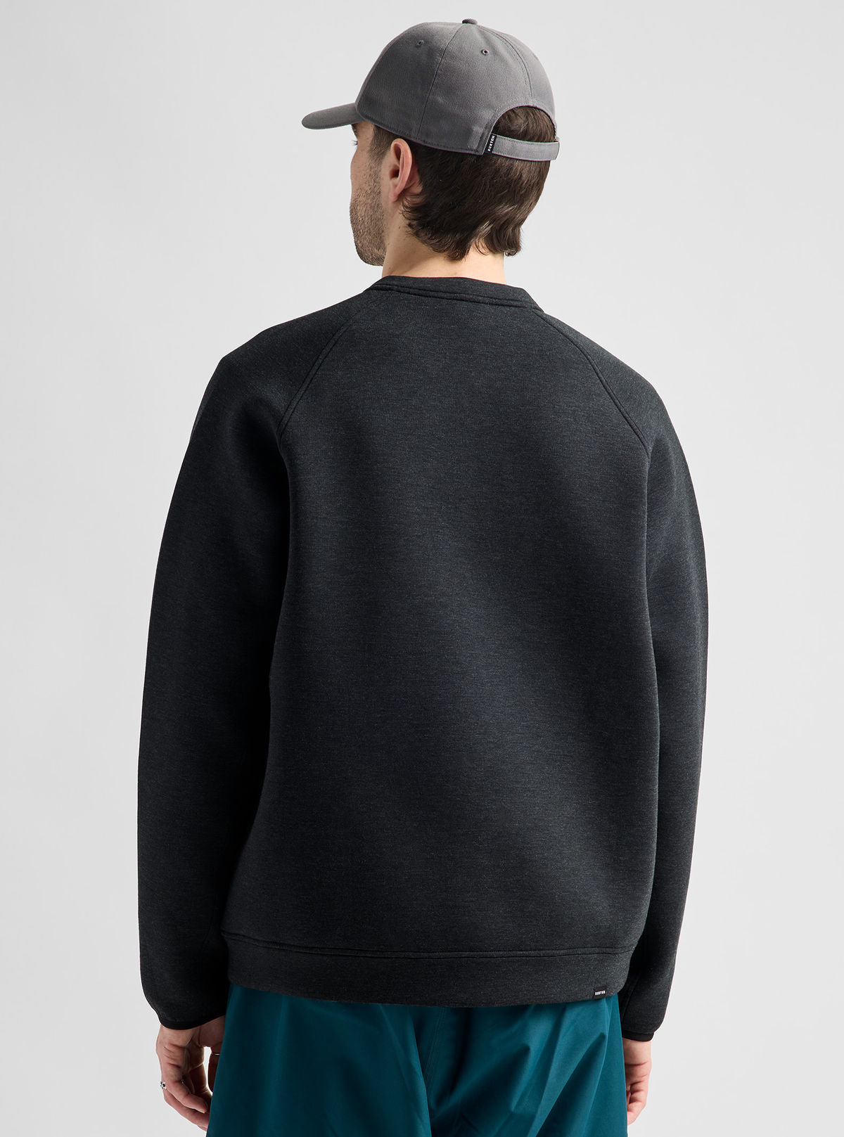 Men's Burton SpaceCloud Henley - True Black Heather - Burton Quarter Pullover Apparel - alternate view 4