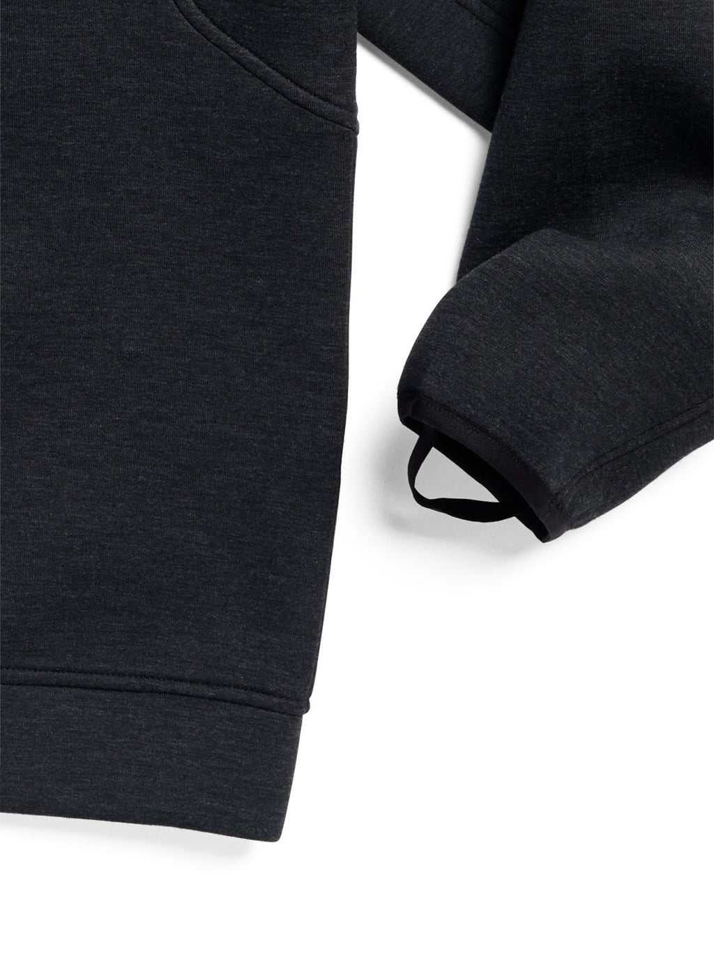 Men's Burton SpaceCloud Henley - True Black Heather - Burton Quarter Pullover Apparel - alternate view 5