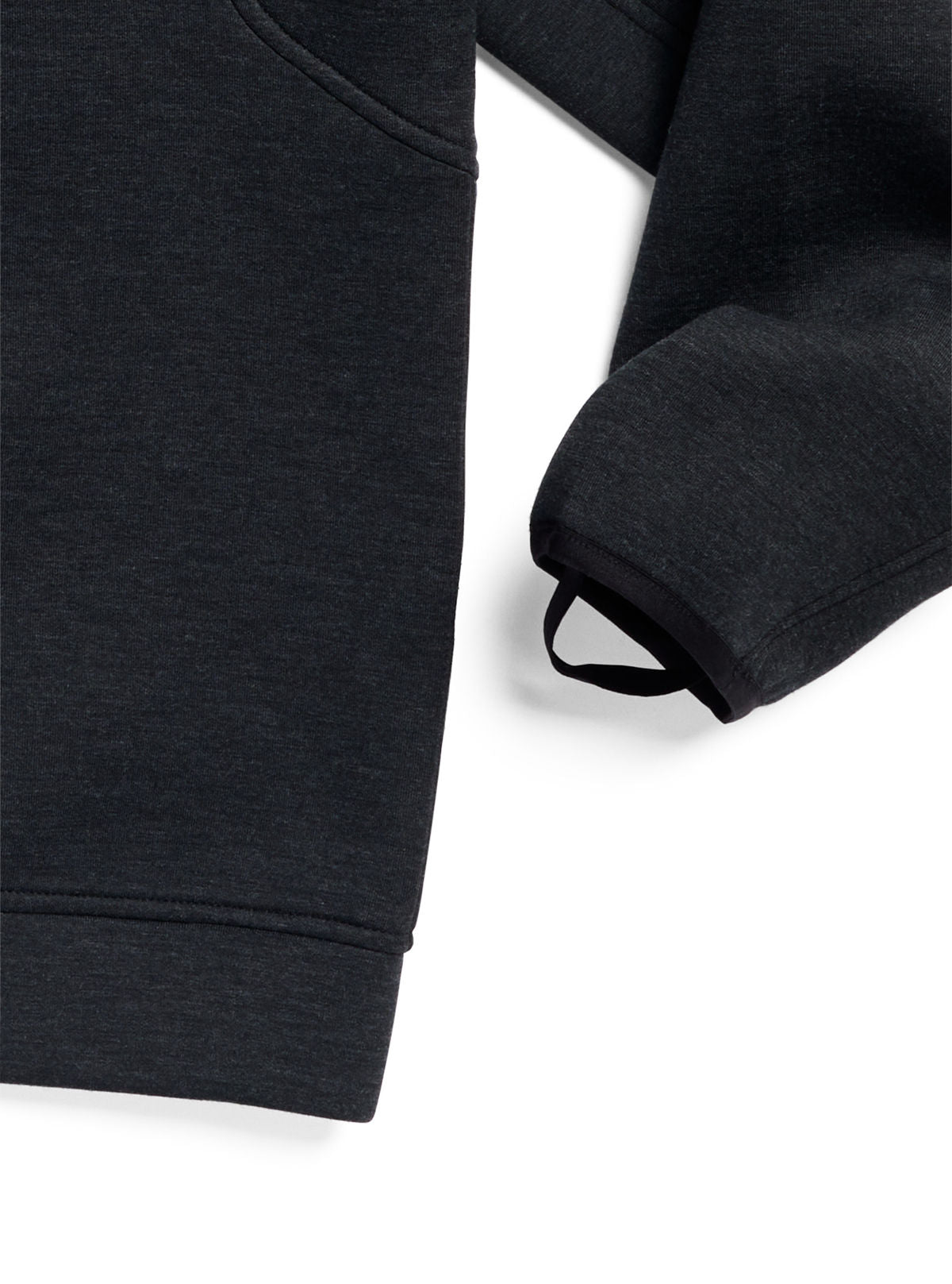 Men's Burton SpaceCloud Henley - True Black Heather - Burton Quarter Pullover Apparel - alternate view 5