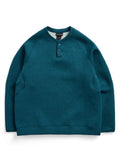 Men's Burton SpaceCloud Henley - Atlantic Teal Heather - Burton Quarter Pullover Apparel