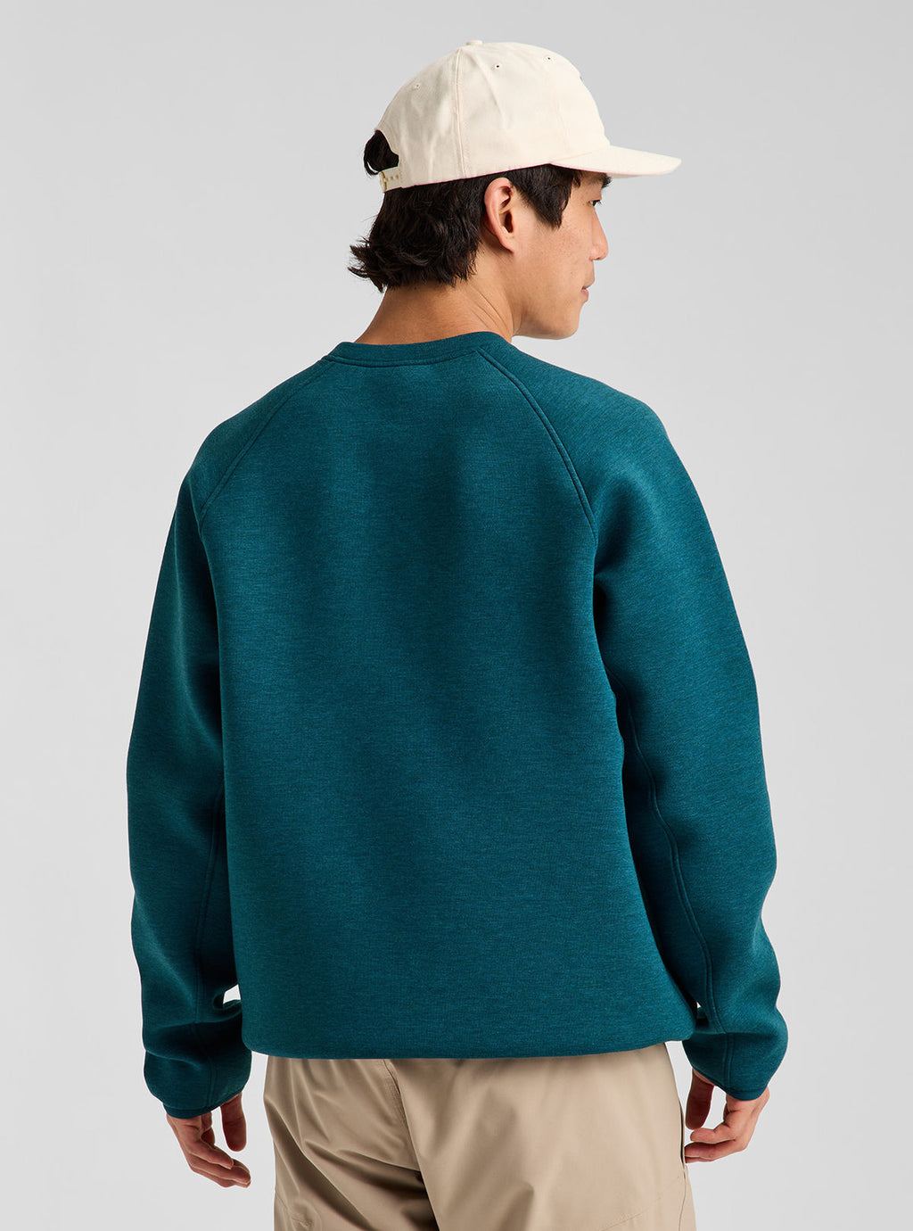 Men's Burton SpaceCloud Henley - Atlantic Teal Heather - Burton Quarter Pullover Apparel - alternate view 4