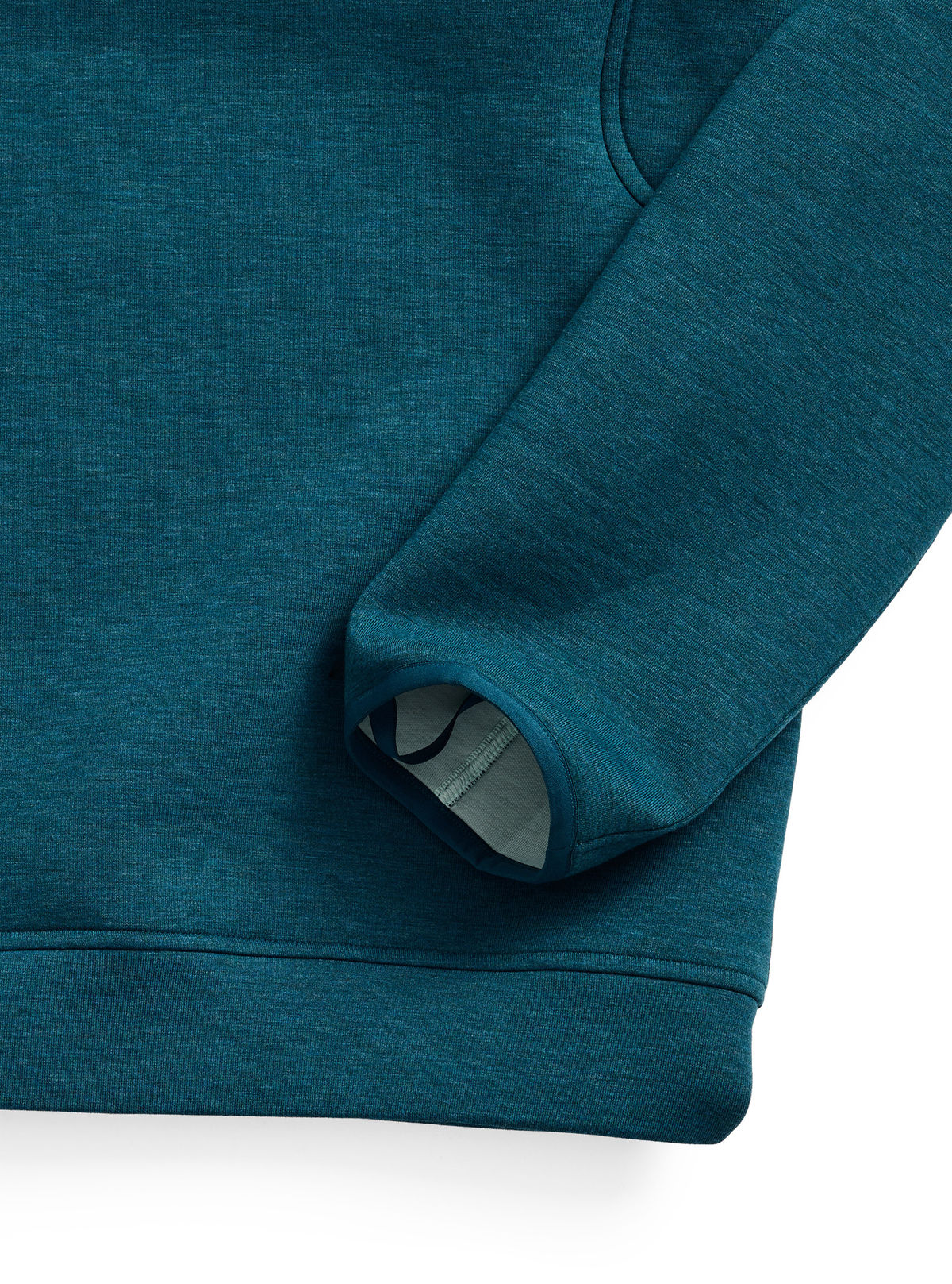Men's Burton SpaceCloud Henley - Atlantic Teal Heather - Burton Quarter Pullover Apparel - alternate view 5