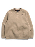 Men's Burton SpaceCloud Henley - Summit Taupe Heather - Burton Quarter Pullover Apparel