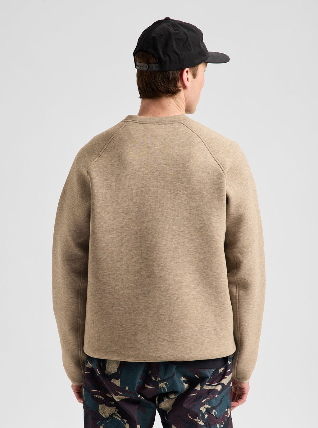Men's Burton SpaceCloud Henley - Summit Taupe Heather - Burton Quarter Pullover Apparel - alternate view 5