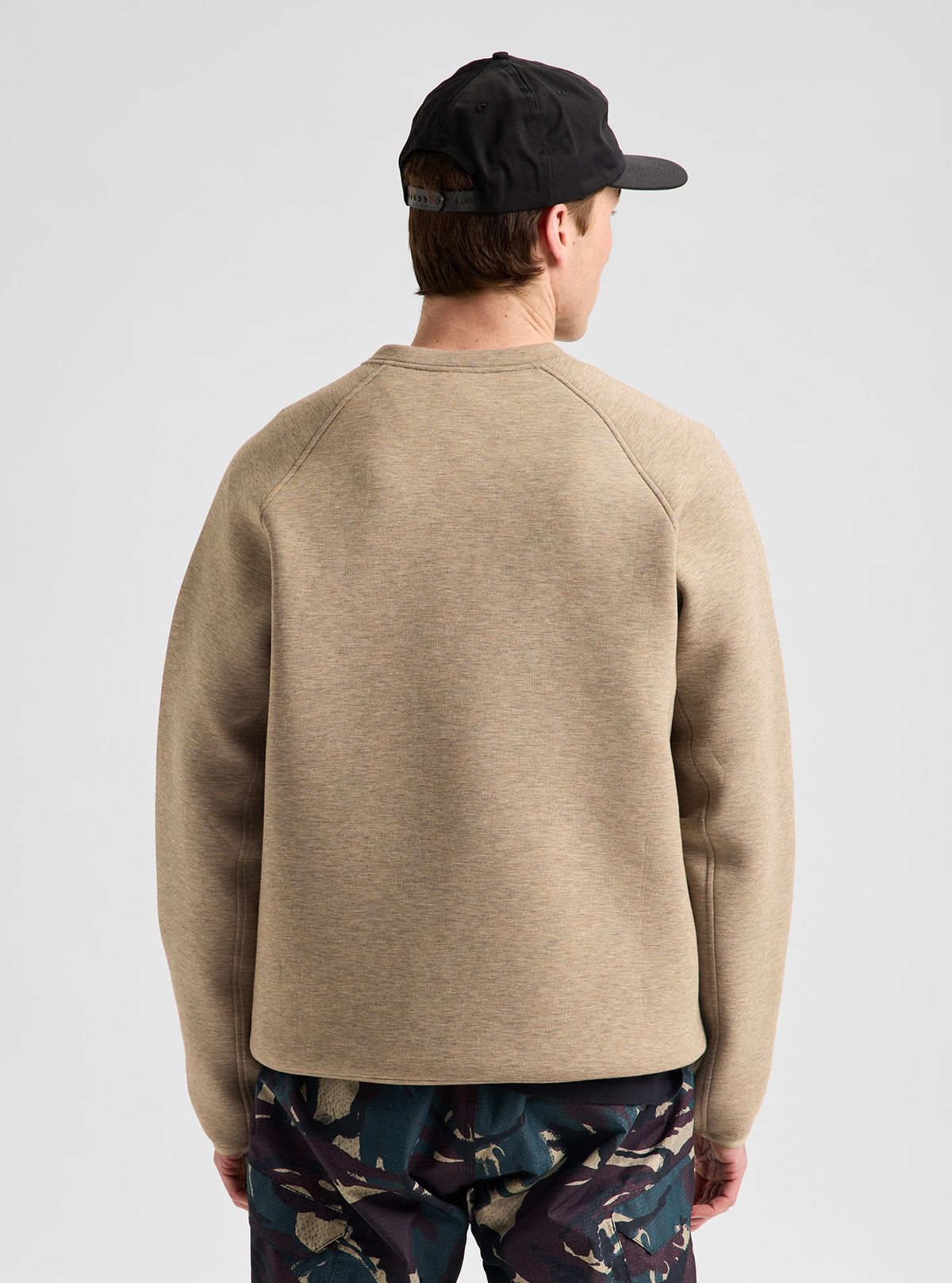 Men's Burton SpaceCloud Henley - Summit Taupe Heather - Burton Quarter Pullover Apparel - alternate view 5