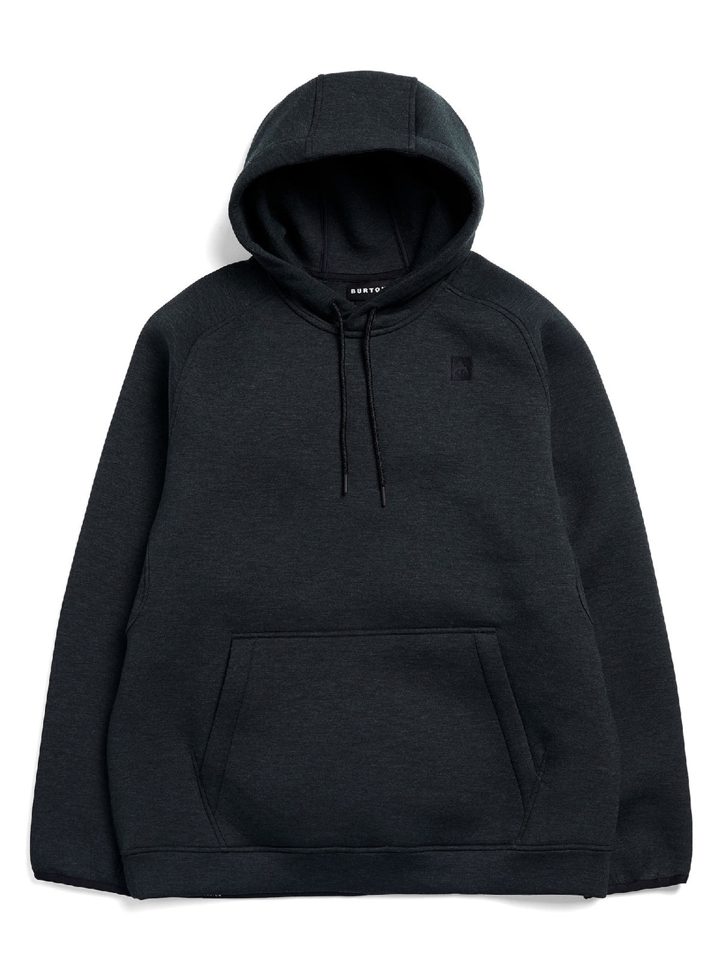 Men's Burton SpaceCloud Pullover Hoodie - True Black Heather - Burton Pullover Hoodie Apparel