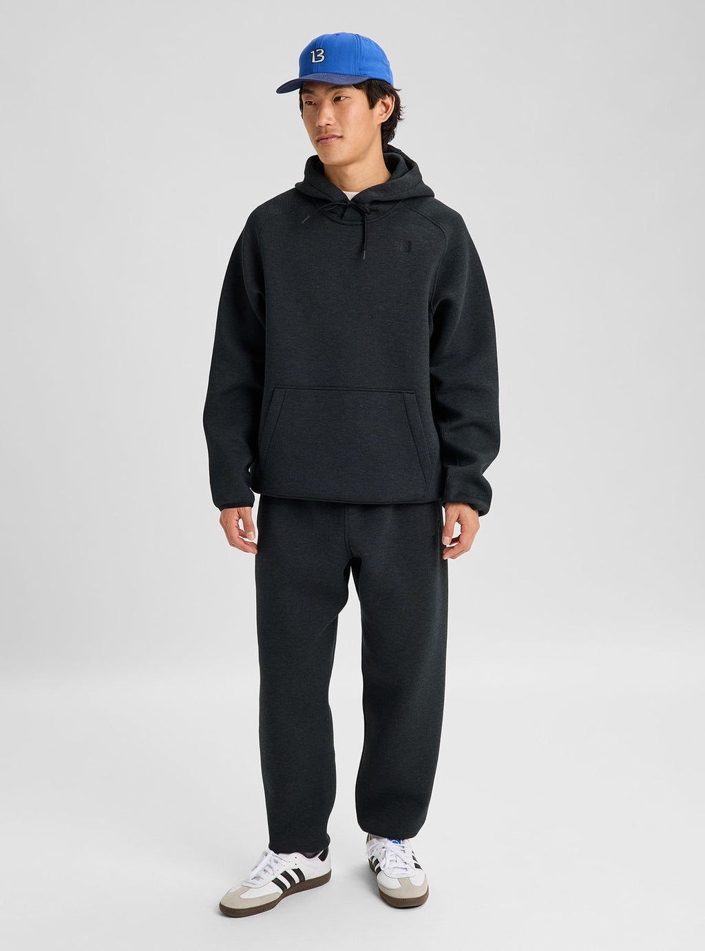 Men's Burton SpaceCloud Pullover Hoodie - True Black Heather - Burton Pullover Hoodie Apparel - alternate view 2