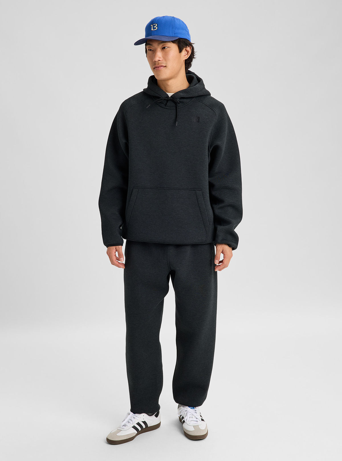 Men's Burton SpaceCloud Pullover Hoodie - True Black Heather - Burton Pullover Hoodie Apparel - alternate view 2