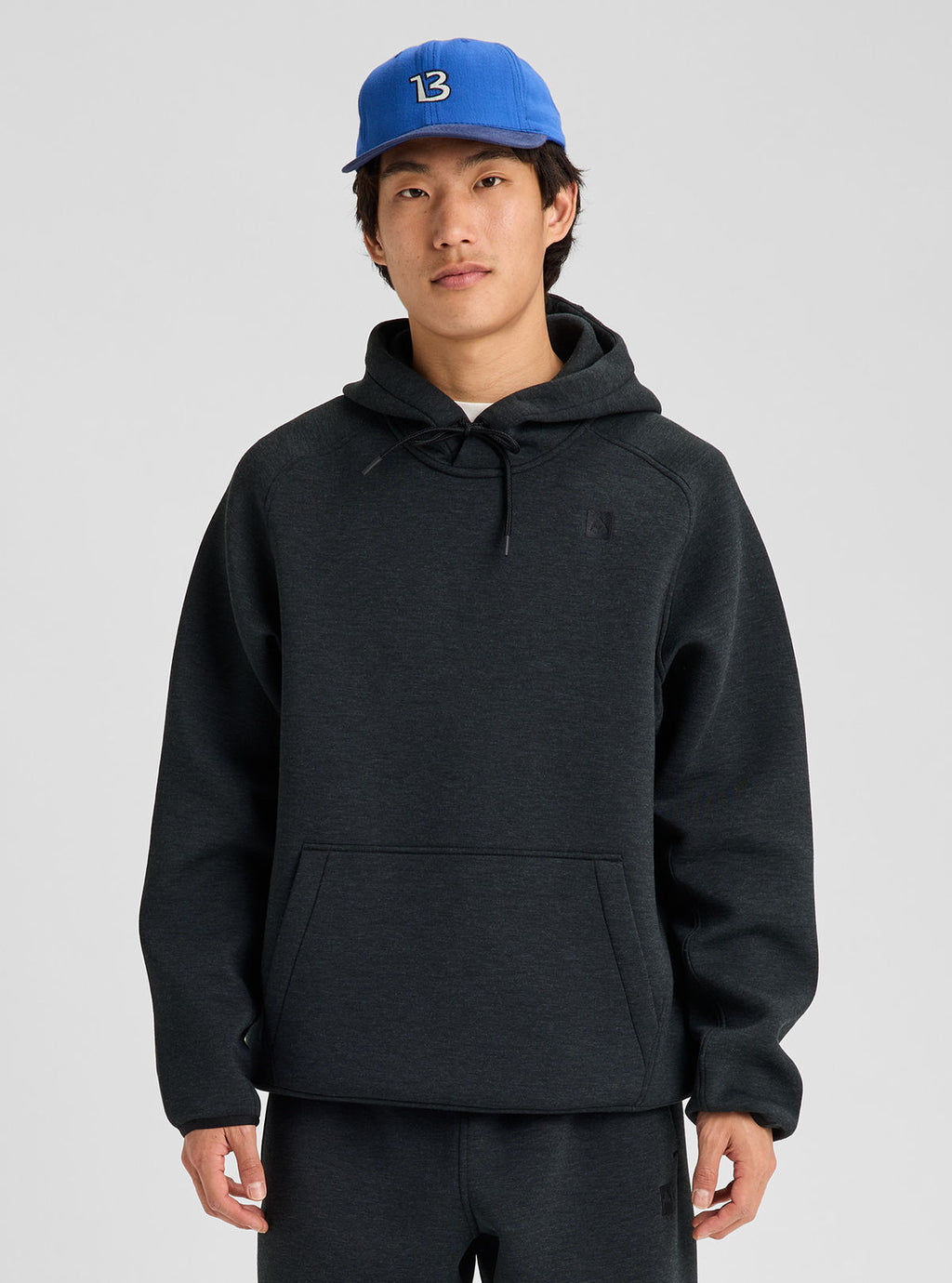 Men's Burton SpaceCloud Pullover Hoodie - True Black Heather - Burton Pullover Hoodie Apparel - alternate view 3