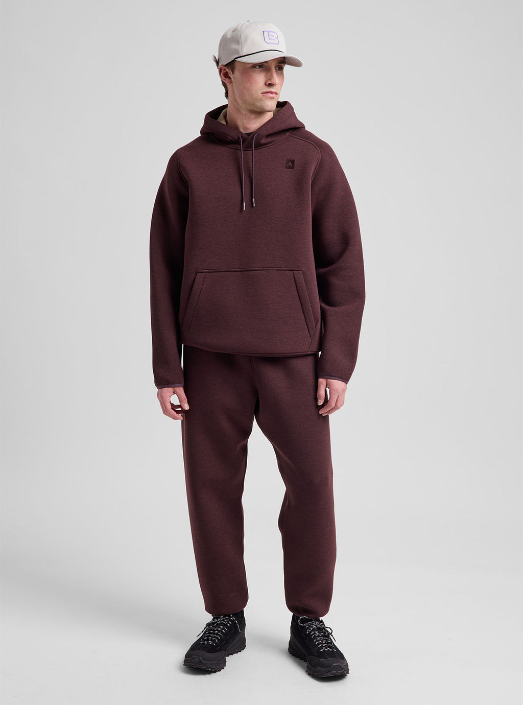 Men's Burton SpaceCloud Pullover Hoodie - Bear Hug Brown Heather - Burton Pullover Hoodie Apparel - alternate view 3