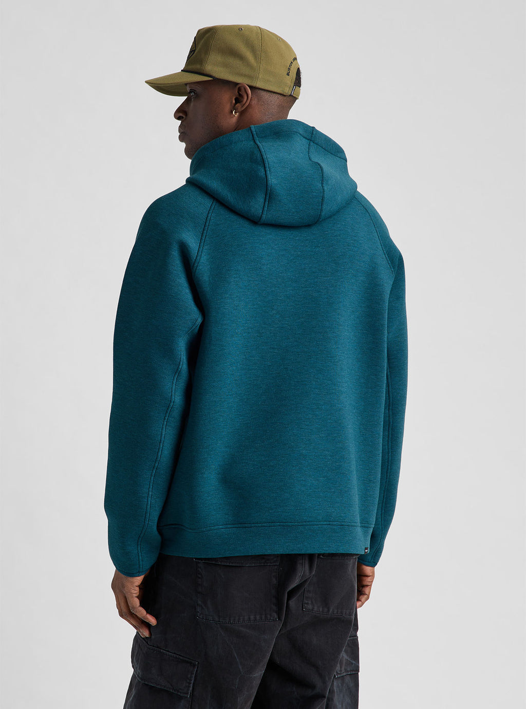 Men's Burton SpaceCloud Pullover Hoodie - Atlantic Teal Heather - Burton Pullover Hoodie Apparel - alternate view 5