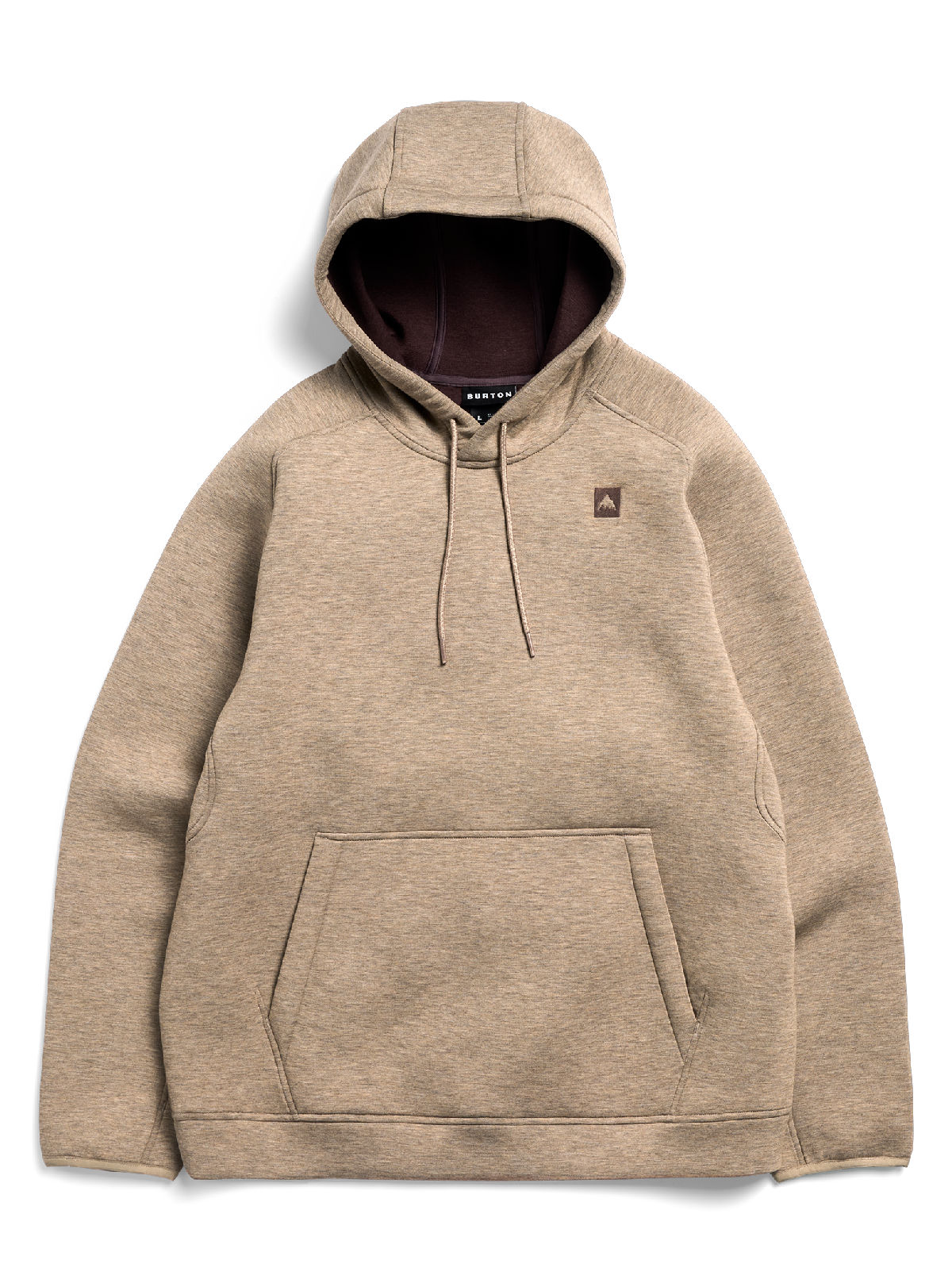 Men's Burton SpaceCloud Pullover Hoodie - Summit Taupe Heather - Burton Pullover Hoodie Apparel