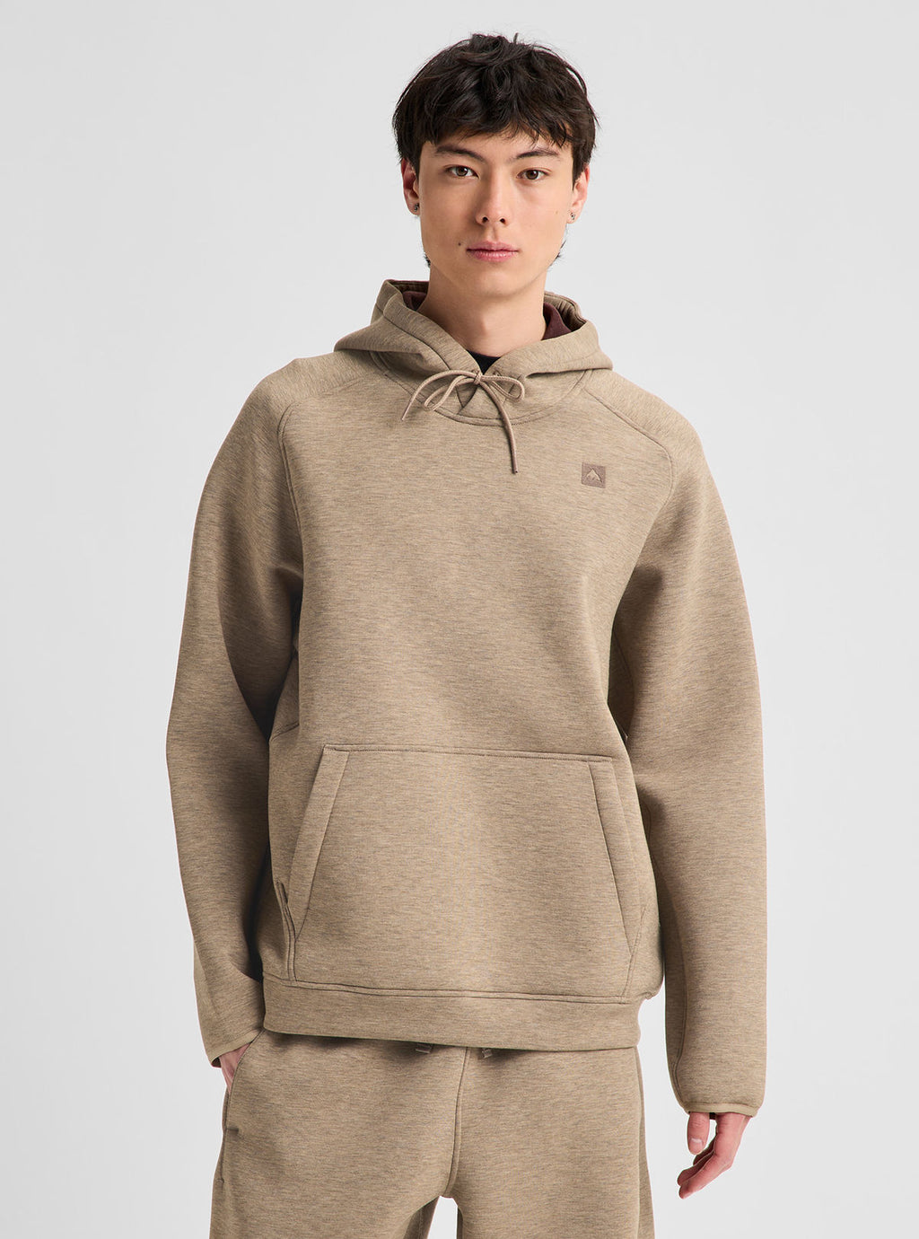 Men's Burton SpaceCloud Pullover Hoodie - Summit Taupe Heather - Burton Pullover Hoodie Apparel - alternate view 4