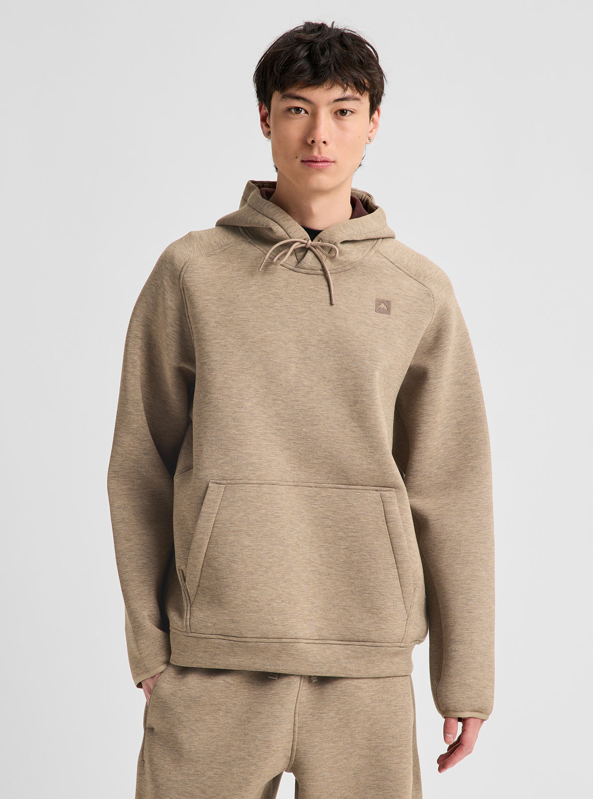 Men's Burton SpaceCloud Pullover Hoodie - Summit Taupe Heather - Burton Pullover Hoodie Apparel - alternate view 4