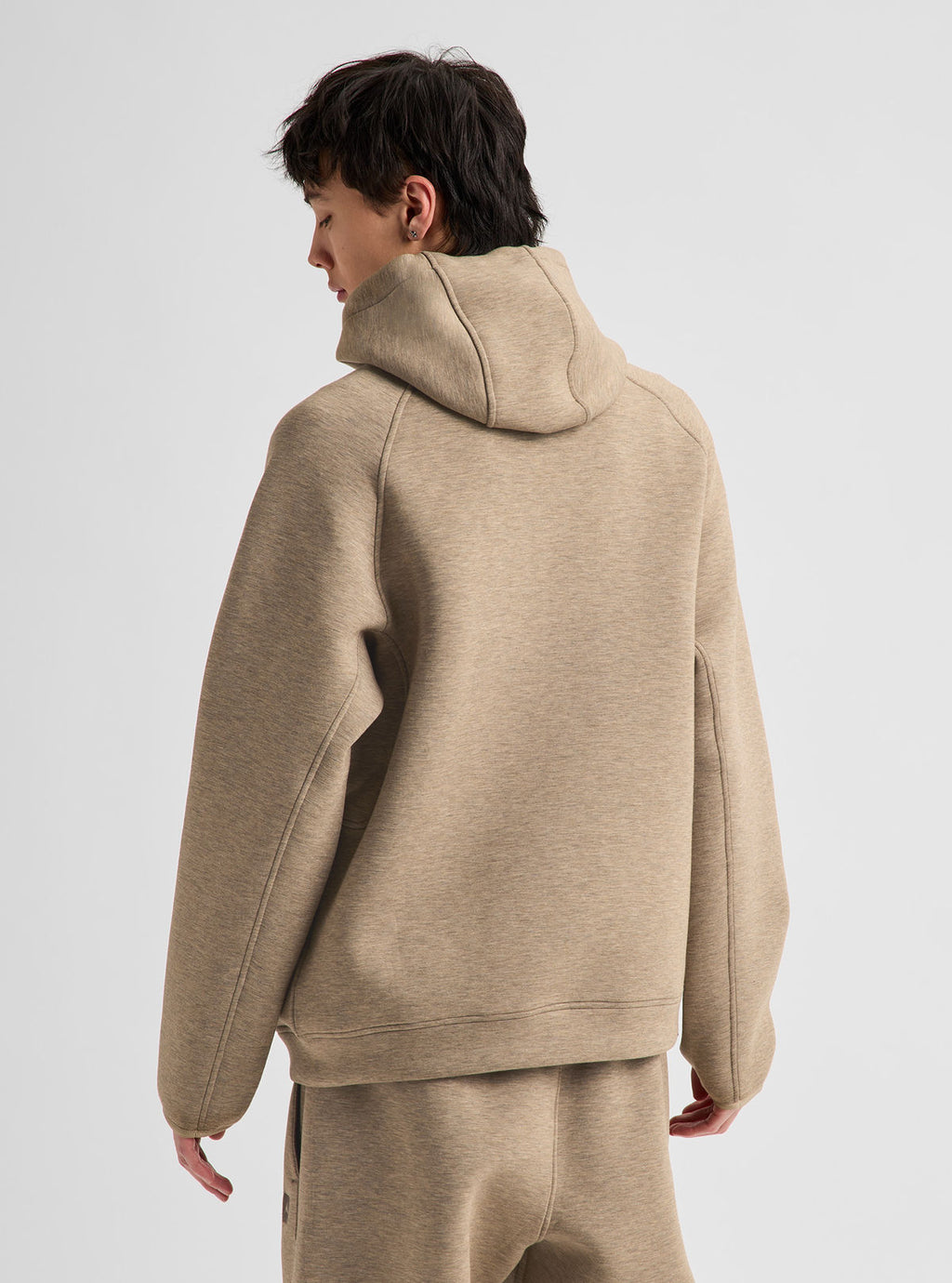 Men's Burton SpaceCloud Pullover Hoodie - Summit Taupe Heather - Burton Pullover Hoodie Apparel - alternate view 5