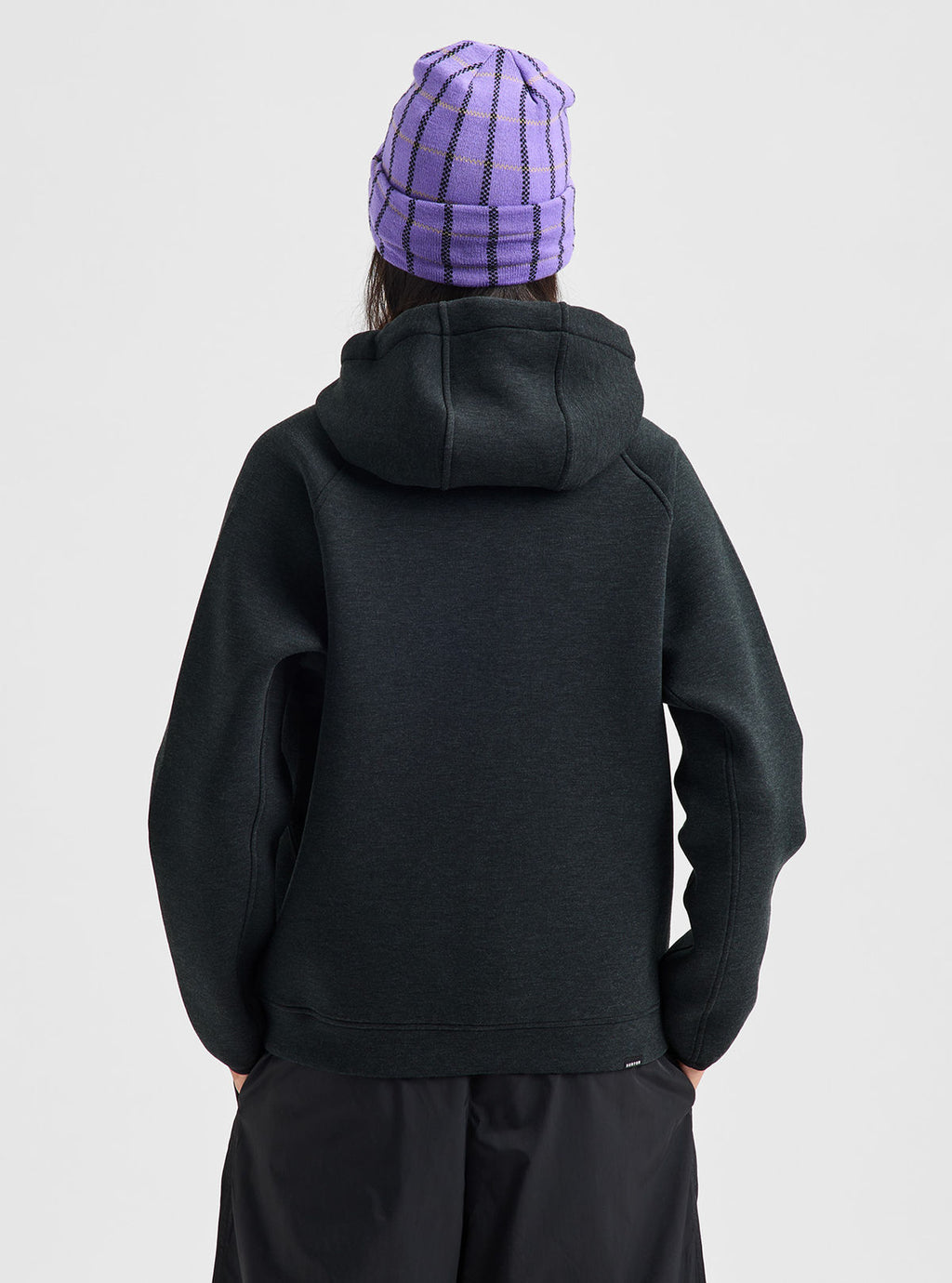Women's Burton SpaceCloud Pullover Hoodie - True Black Heather - Burton Pullover Hoodie Apparel - alternate view 5