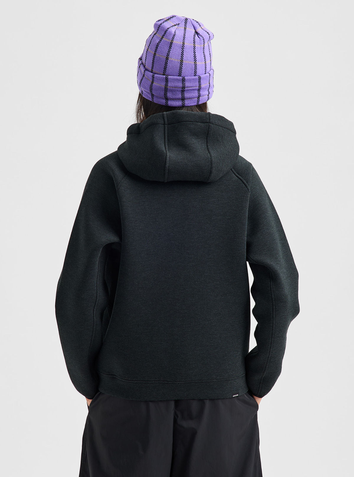 Women's Burton SpaceCloud Pullover Hoodie - True Black Heather - Burton Pullover Hoodie Apparel - alternate view 5
