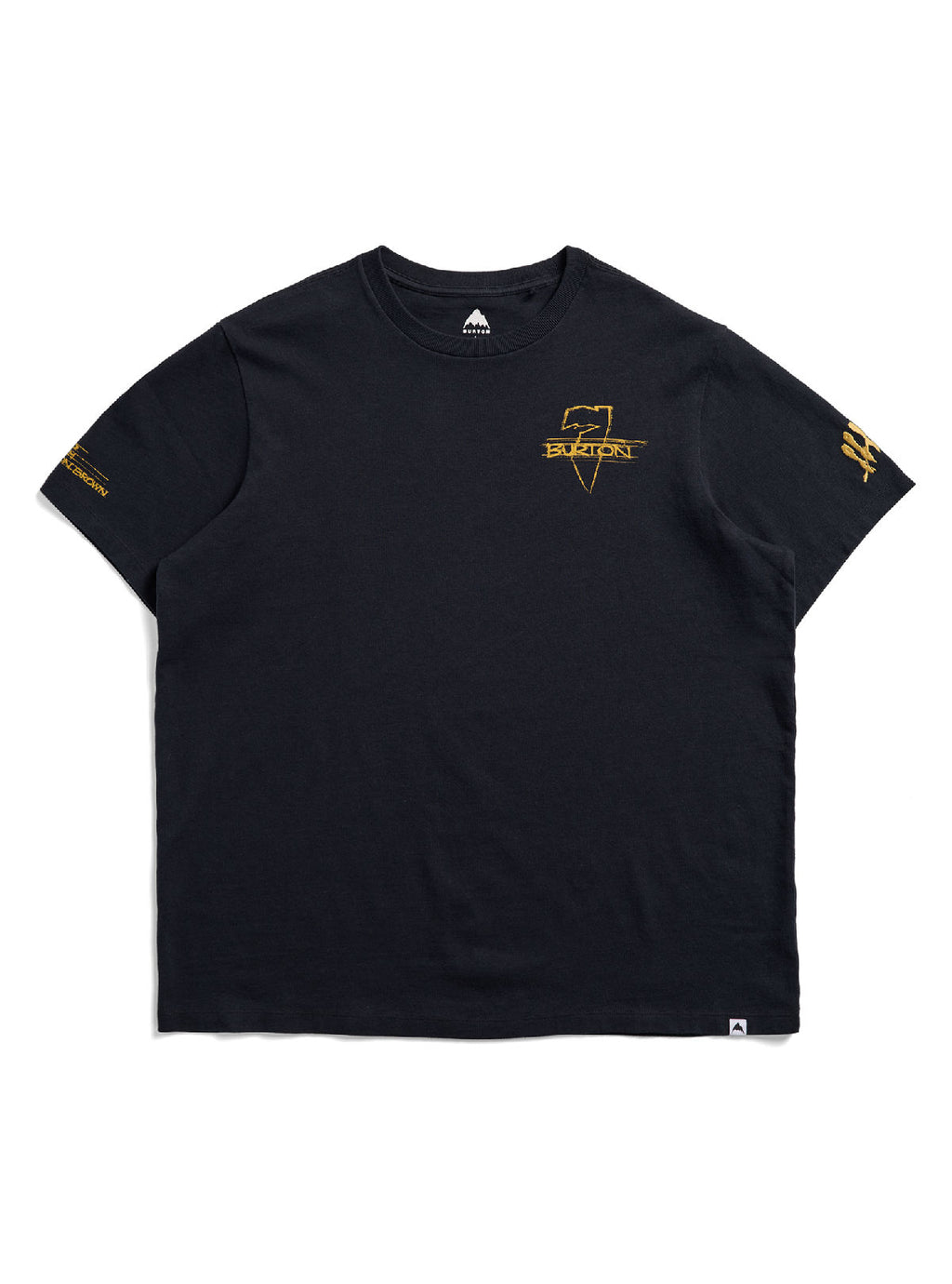 Burton Jason B Seven Short Sleeve T-Shirt - True Black - Burton SS Tee Apparel