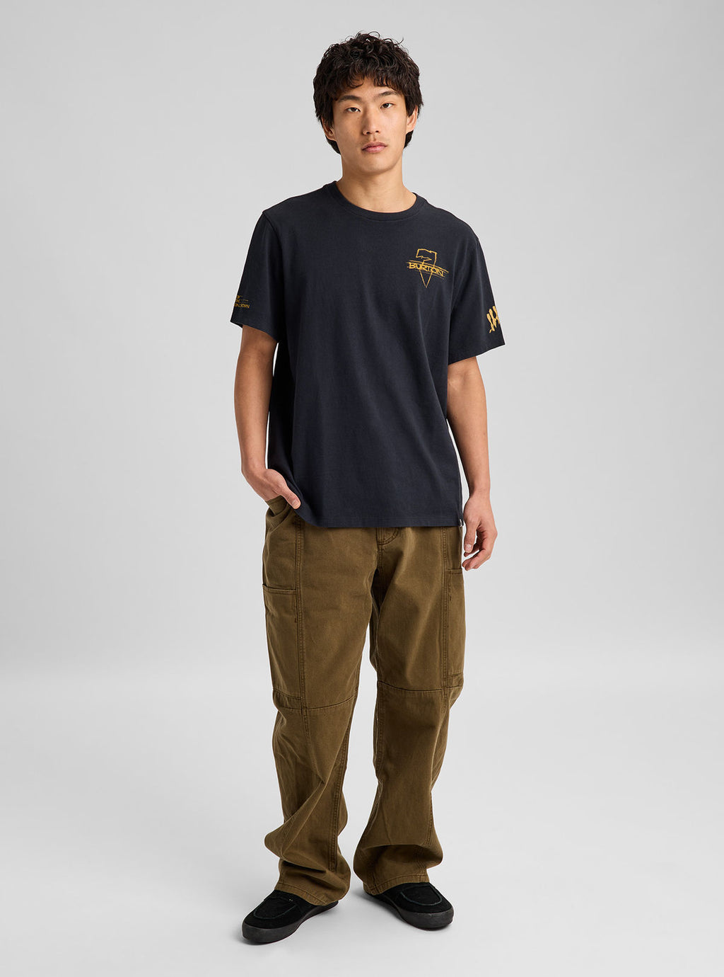 Burton Jason B Seven Short Sleeve T-Shirt - True Black - Burton SS Tee Apparel - alternate view 3