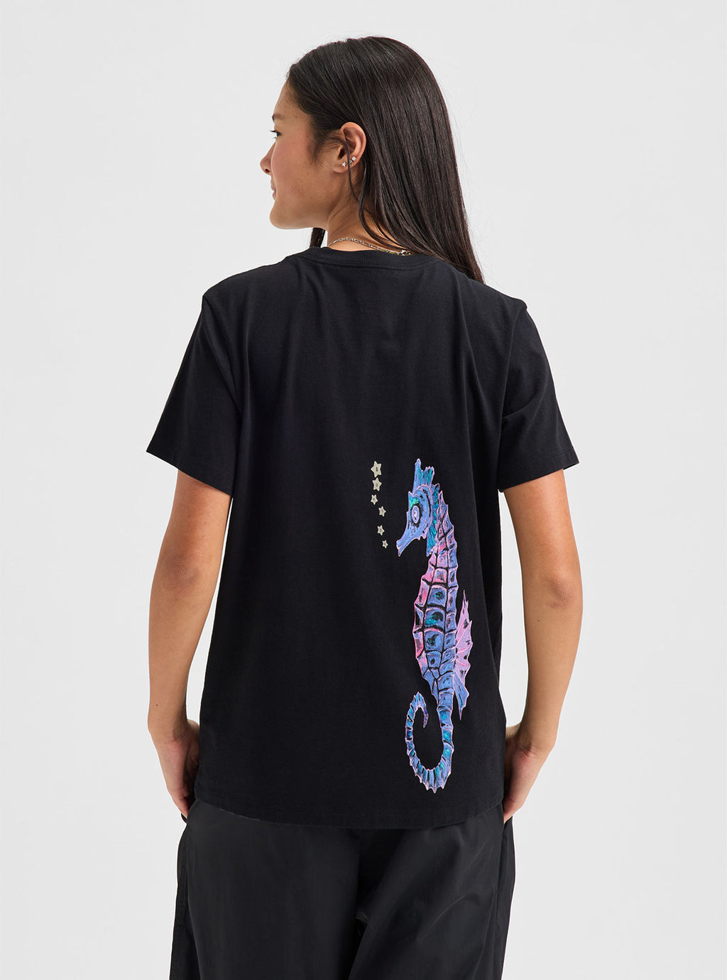 Burton Blossom 27 Short Sleeve T-Shirt - True Black - Burton SS Tee Apparel - alternate view 8