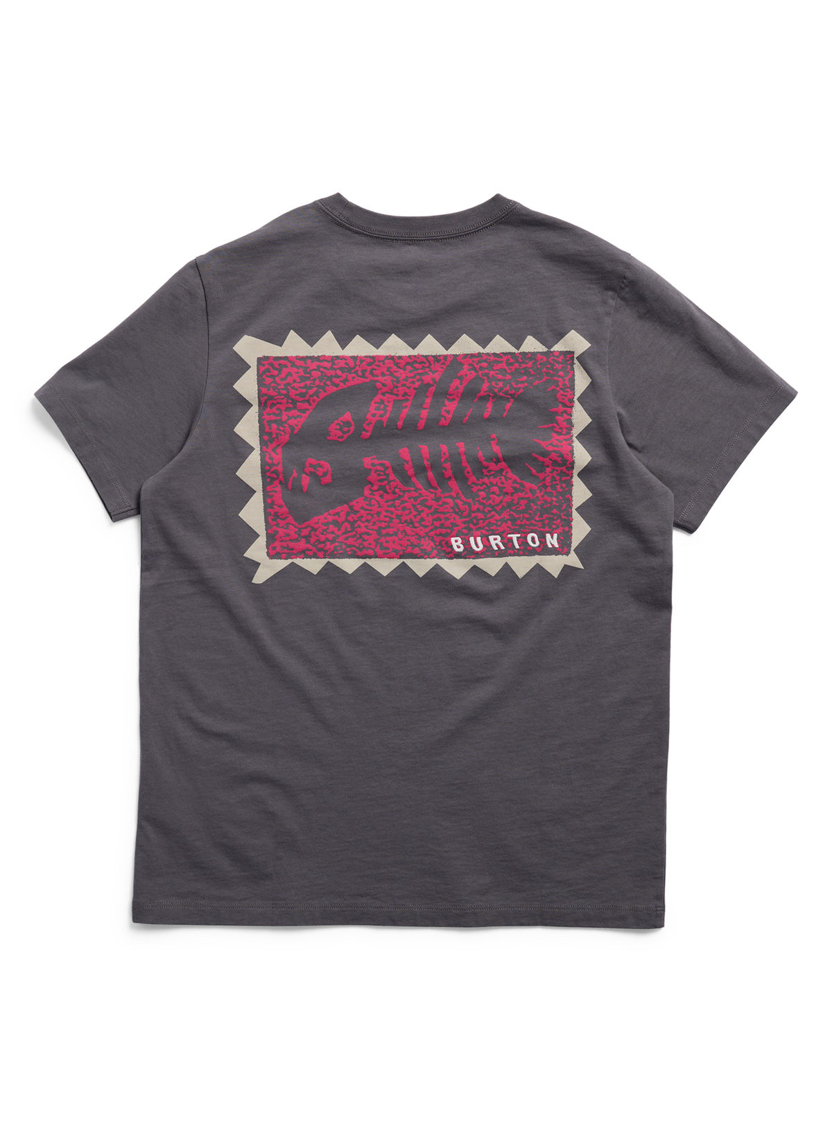 Burton Throwback 1992 Short Sleeve T-Shirt - Gotham Gray - Burton SS Tee Apparel - alternate view 9