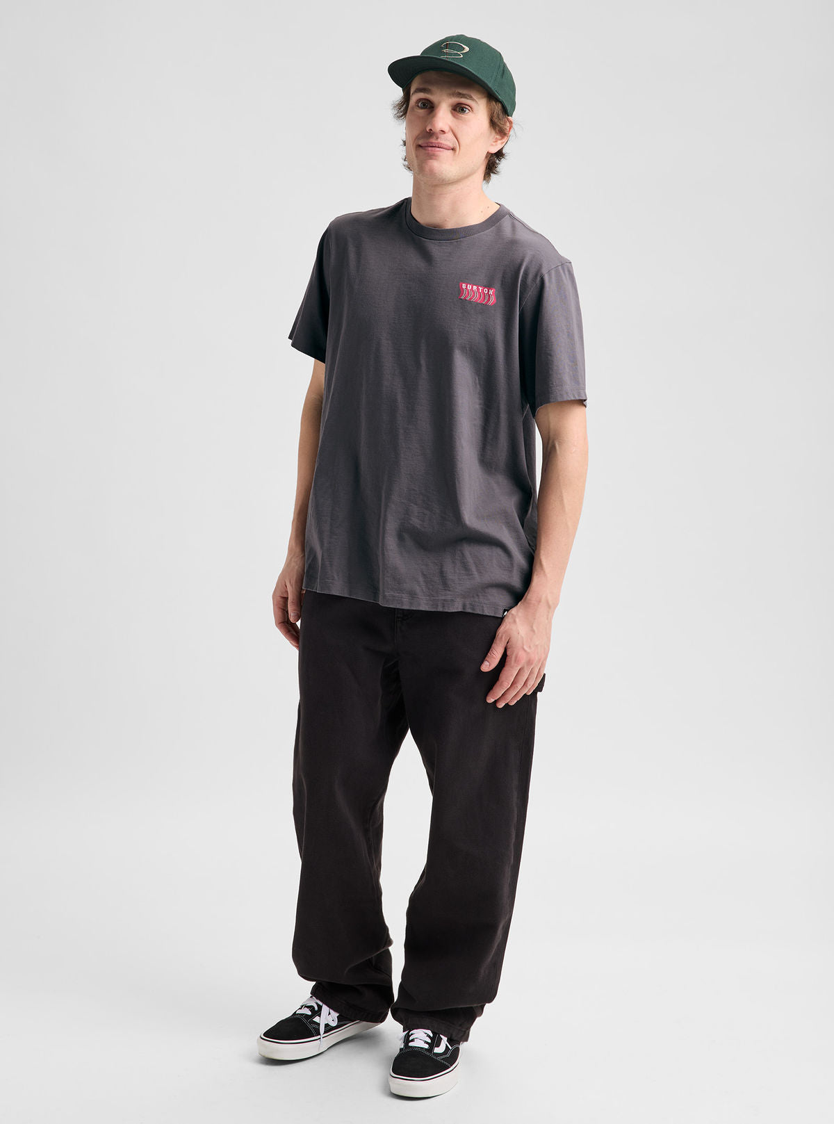 Burton Throwback 1992 Short Sleeve T-Shirt - Gotham Gray - Burton SS Tee Apparel - alternate view 2