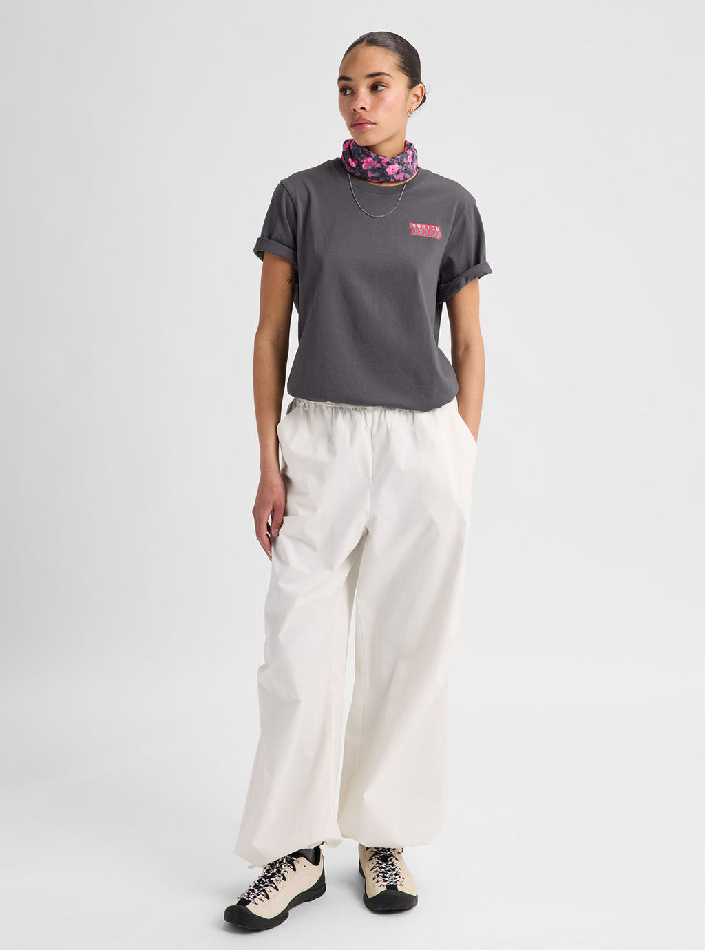 Burton Throwback 1992 Short Sleeve T-Shirt - Gotham Gray - Burton SS Tee Apparel - alternate view 6