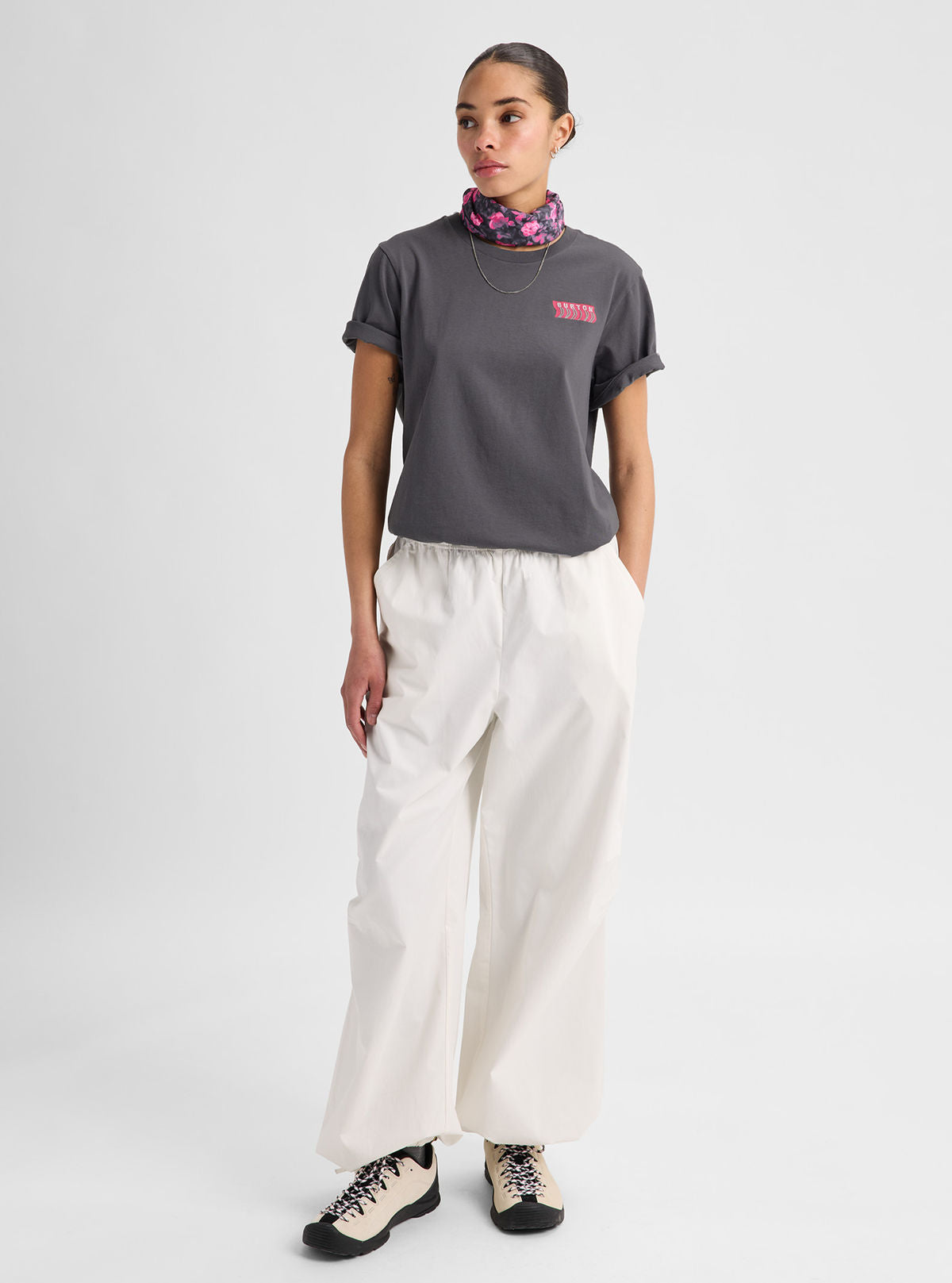Burton Throwback 1992 Short Sleeve T-Shirt - Gotham Gray - Burton SS Tee Apparel - alternate view 6