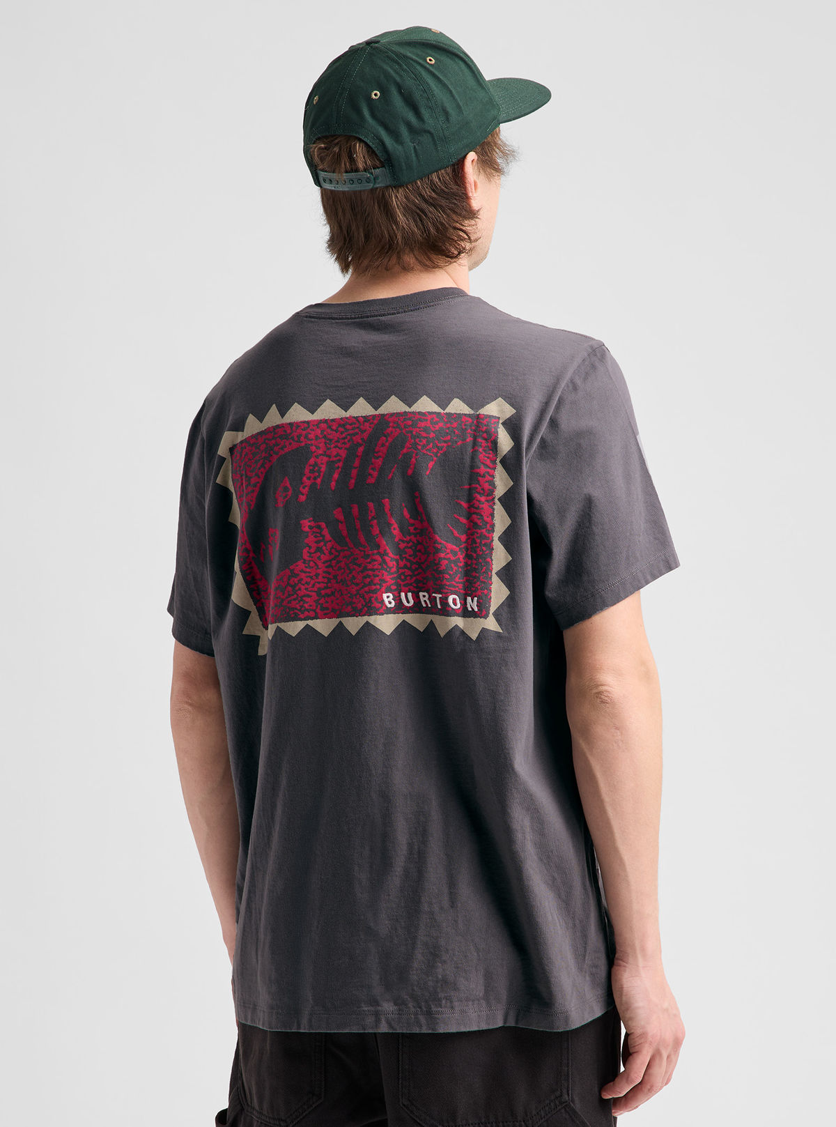 Burton Throwback 1992 Short Sleeve T-Shirt - Gotham Gray - Burton SS Tee Apparel - alternate view 4
