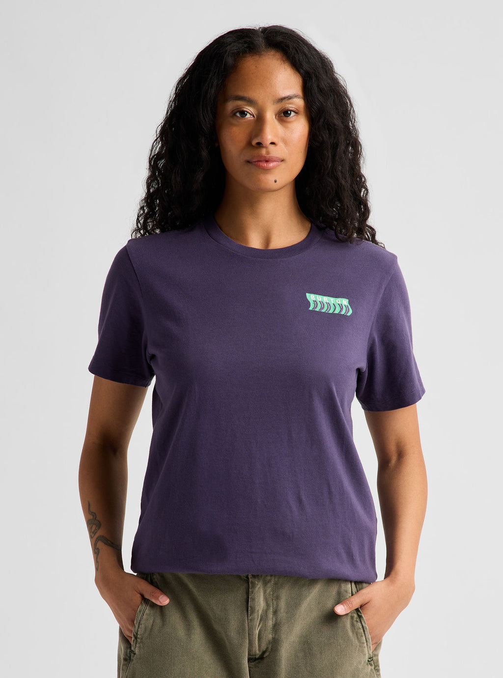 Burton Throwback 1992 Short Sleeve T-Shirt - Nightshade Purple - Burton SS Tee Apparel - alternate view 4