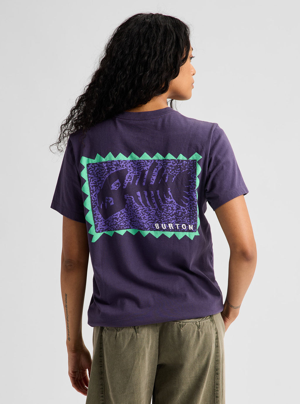 Burton Throwback 1992 Short Sleeve T-Shirt - Nightshade Purple - Burton SS Tee Apparel - alternate view 5