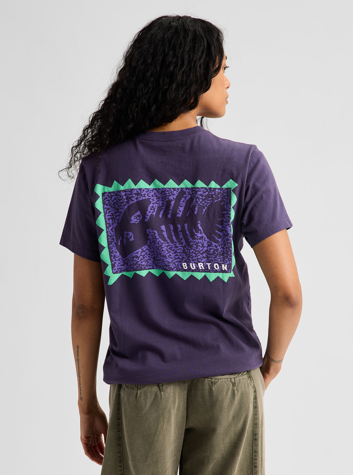 Burton Throwback 1992 Short Sleeve T-Shirt - Nightshade Purple - Burton SS Tee Apparel - alternate view 5