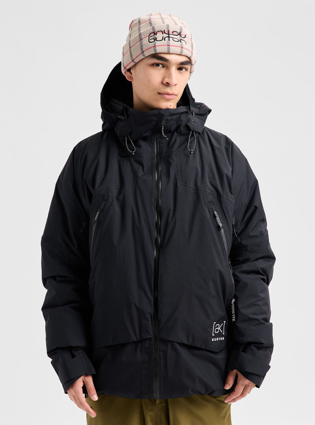 Men's Burton [ak] Swash Down Insulated GORE-TEX 2L Jacket - True Black - Burton Jacket Outerwear - alternate view 3