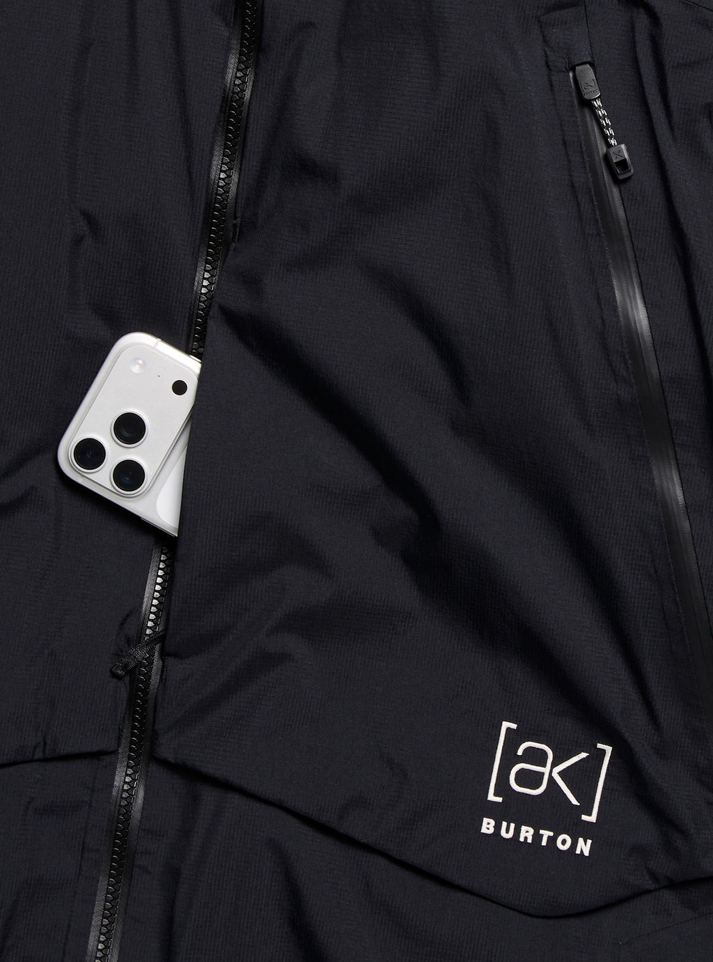 Men's Burton [ak] Swash Down Insulated GORE-TEX 2L Jacket - True Black - Burton Jacket Outerwear - alternate view 5