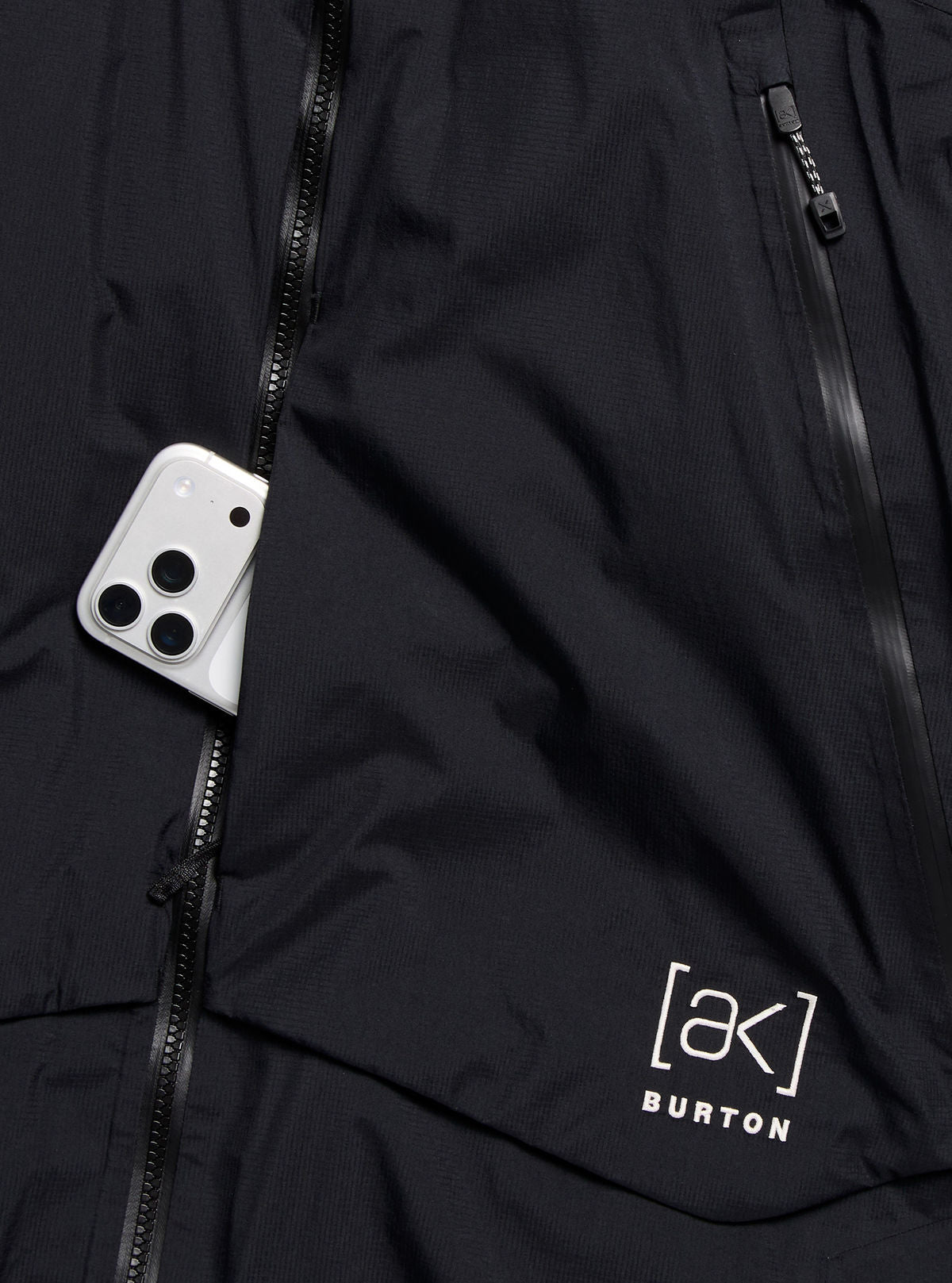 Men's Burton [ak] Swash Down Insulated GORE-TEX 2L Jacket - True Black - Burton Jacket Outerwear - alternate view 5
