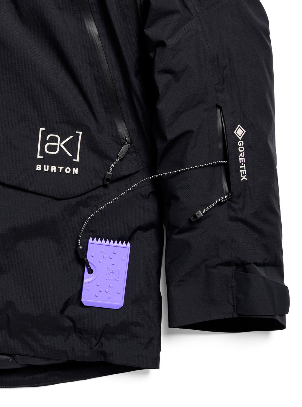 Men's Burton [ak] Swash Down Insulated GORE-TEX 2L Jacket - True Black - Burton Jacket Outerwear - alternate view 7