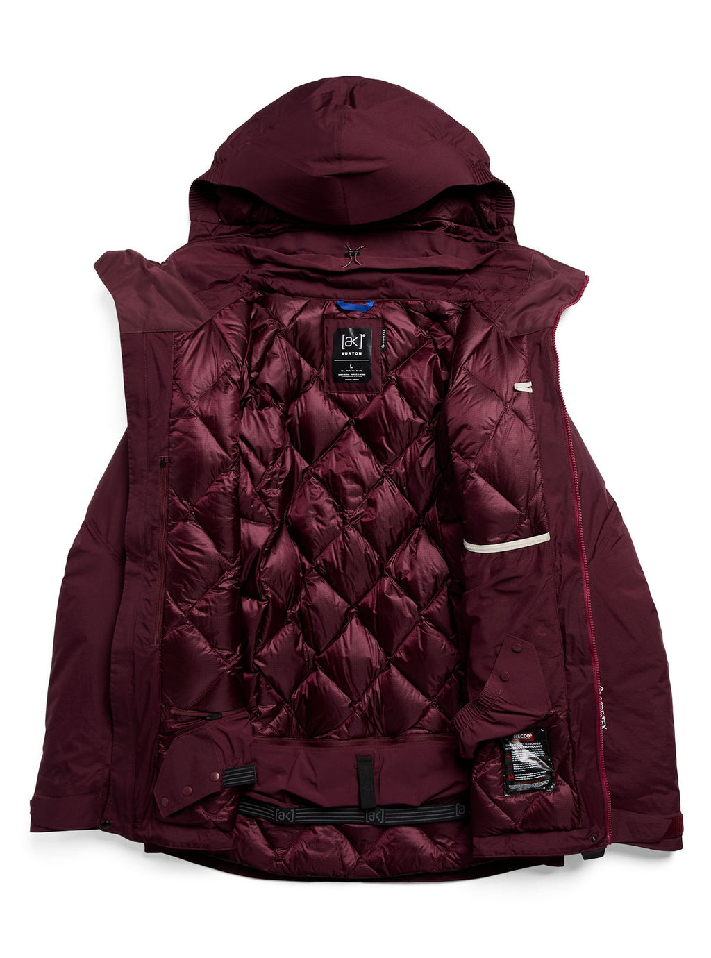 Men's Burton [ak] Swash Down Insulated GORE-TEX 2L Jacket - Rum Raisin - Burton Jacket Outerwear - alternate view 9