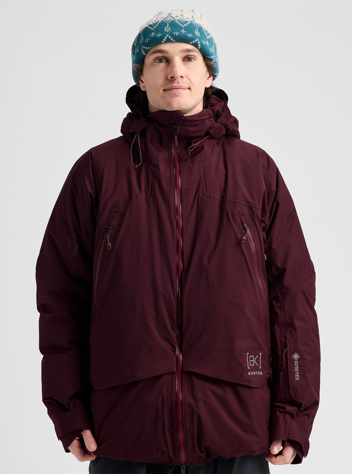 Men's Burton [ak] Swash Down Insulated GORE-TEX 2L Jacket - Rum Raisin - Burton Jacket Outerwear - alternate view 3