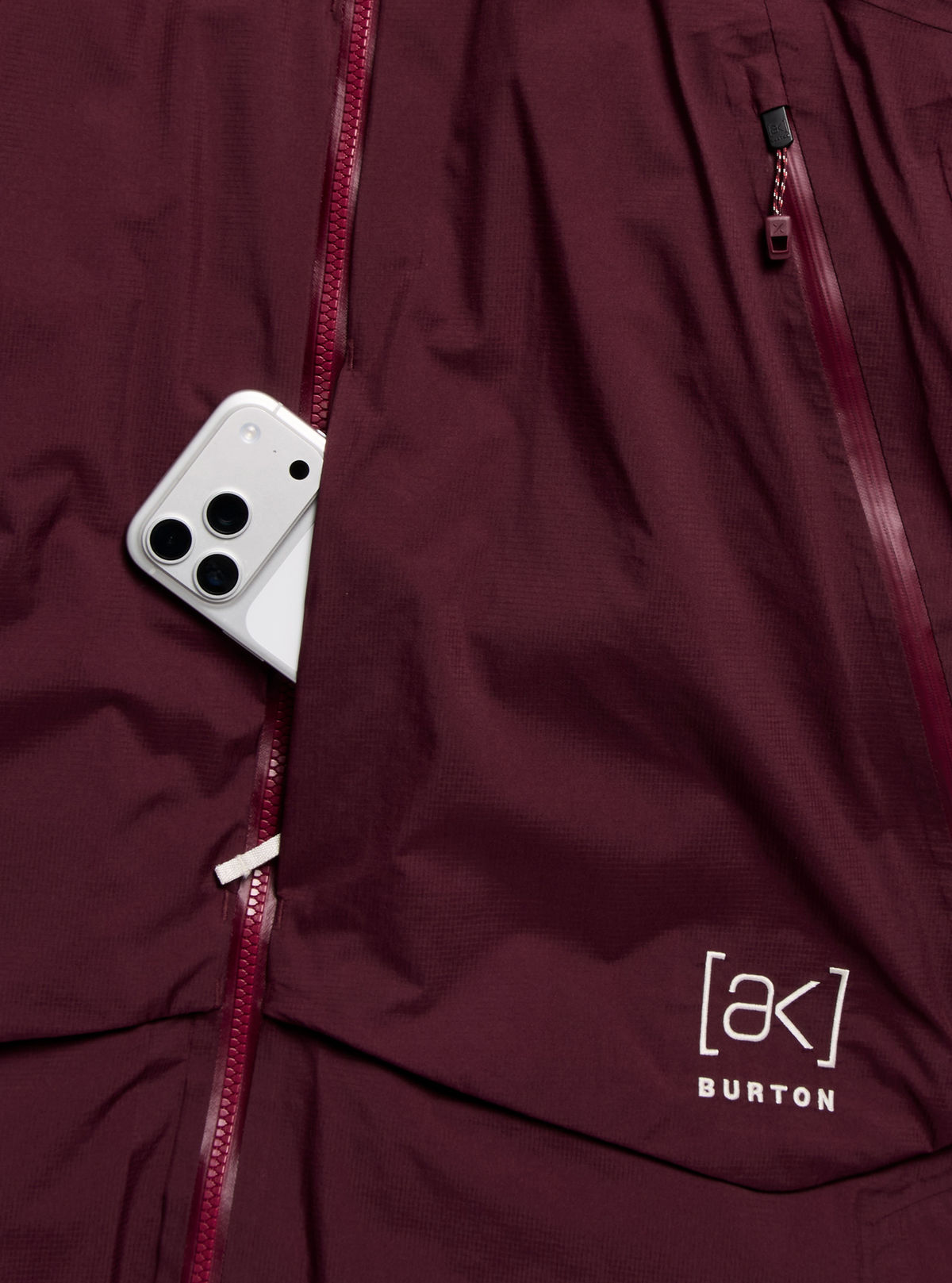 Men's Burton [ak] Swash Down Insulated GORE-TEX 2L Jacket - Rum Raisin - Burton Jacket Outerwear - alternate view 5