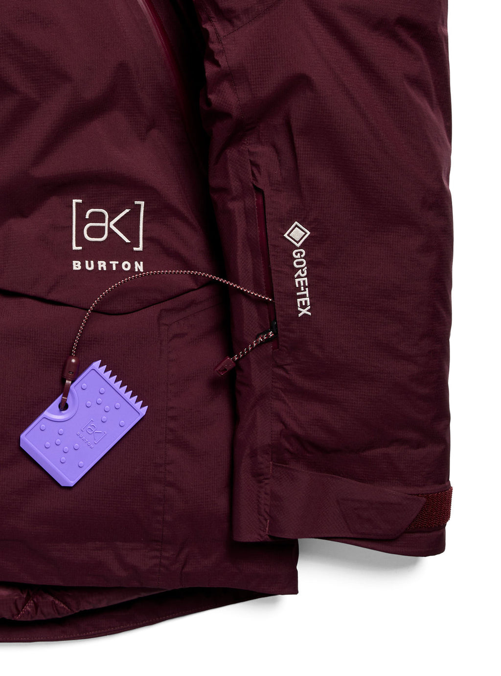 Men's Burton [ak] Swash Down Insulated GORE-TEX 2L Jacket - Rum Raisin - Burton Jacket Outerwear - alternate view 7