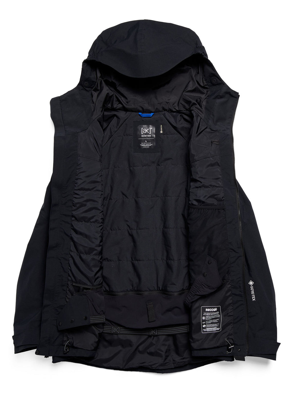 Men's Burton [ak] Swash Synthetic Insulated GORE-TEX 2L Jacket - True Black - Burton Jacket Outerwear - alternate view 9