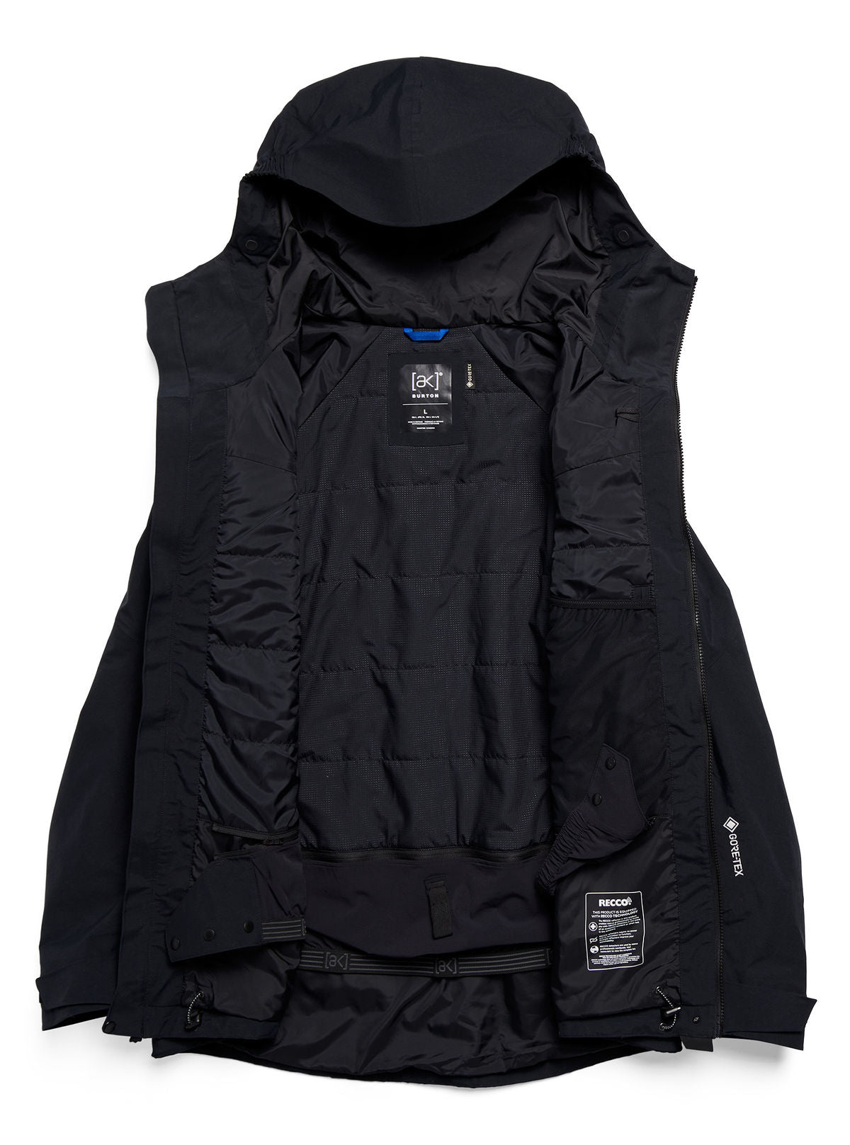 Men's Burton [ak] Swash Synthetic Insulated GORE-TEX 2L Jacket - True Black - Burton Jacket Outerwear - alternate view 9